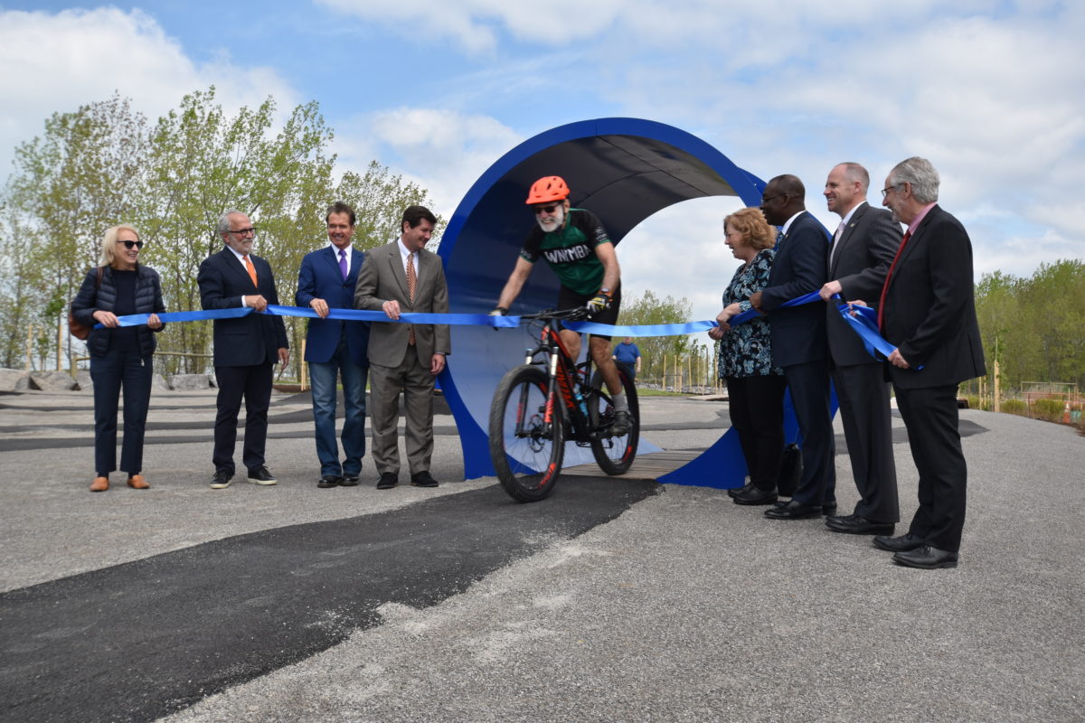 Ribbon Cutting at Lakeside Bike Park