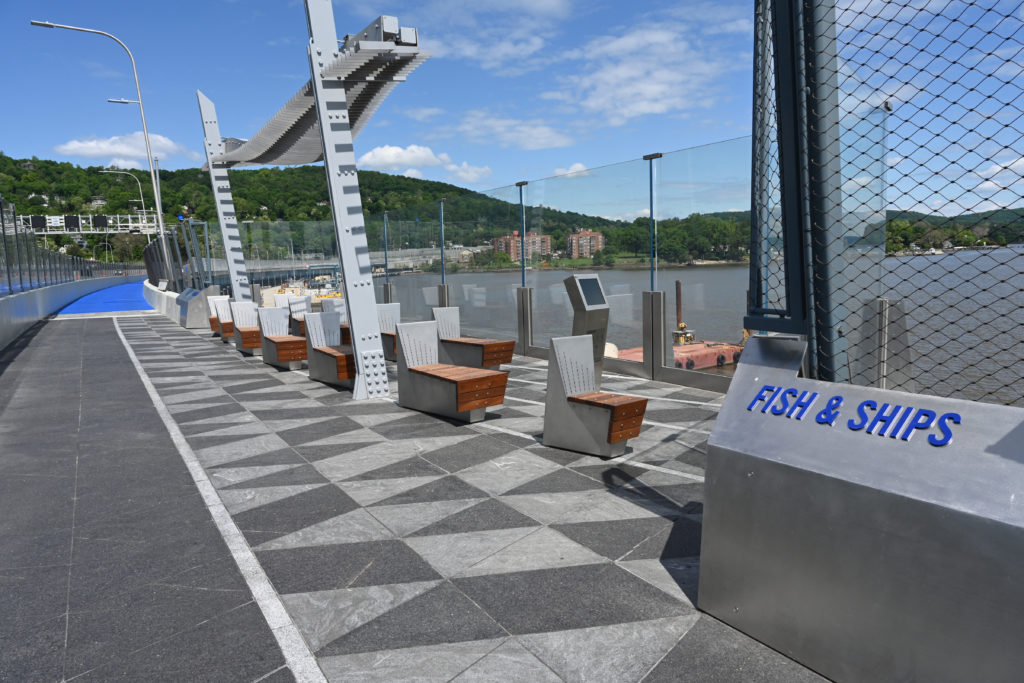Overlook on the Tappan Zee from the Gov. Mario W. Cuomo Bridge Shared Use Path 