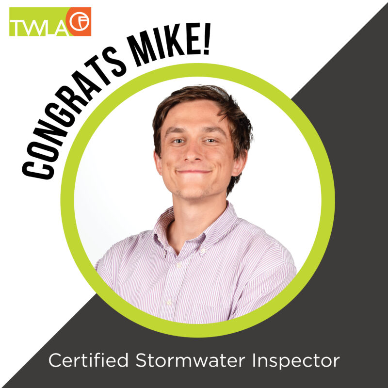 Michael Paw, Landscape Designer, Achieves Certified Stormwater Inspector Status